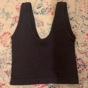 BY TOGETHER black ribbed tank top (small)